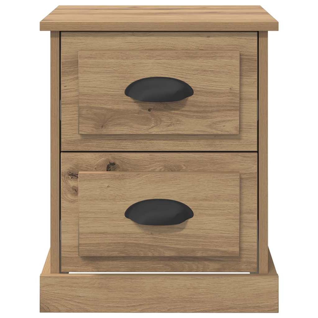 Bedside Cabinet 2 pcs Artisan Oak 39 x 39 x 47.5 cm
