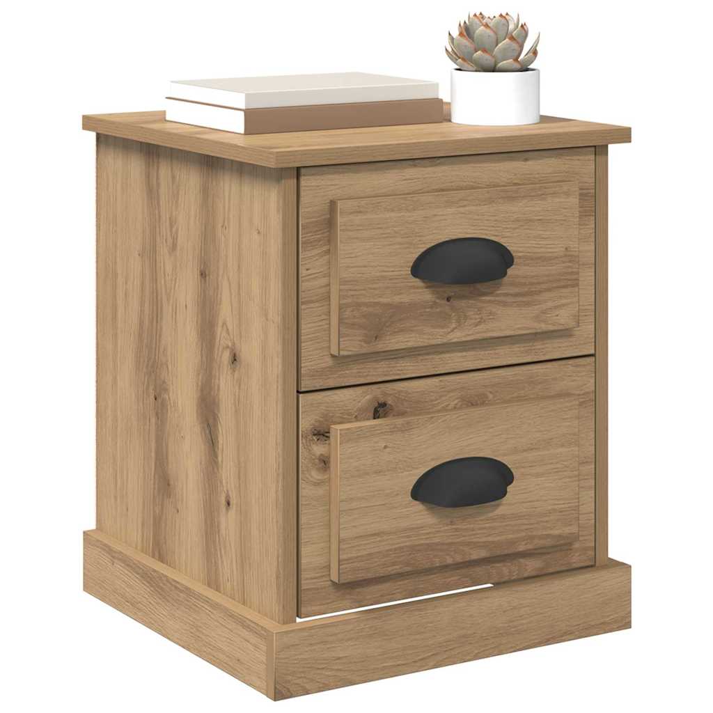 Bedside Cabinet 2 pcs Artisan Oak 39 x 39 x 47.5 cm