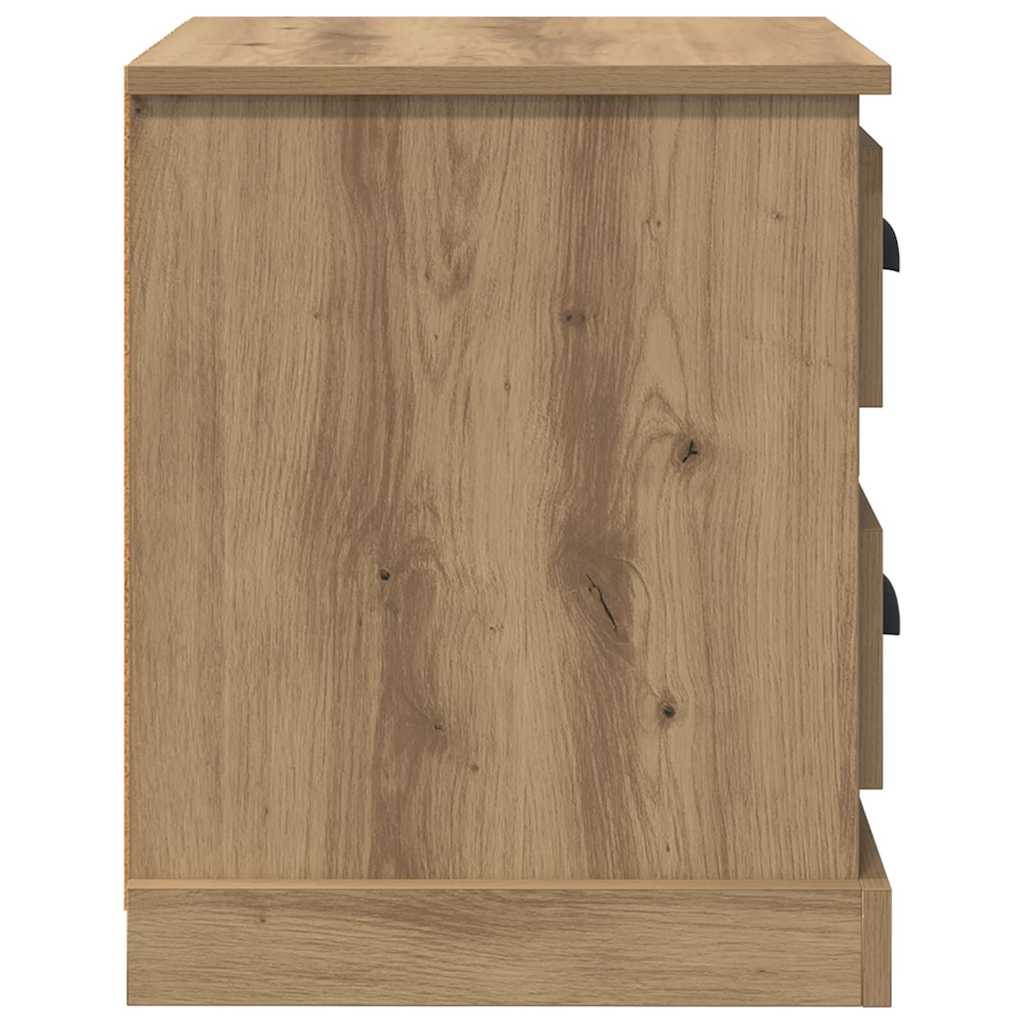 Bedside Cabinet 2 pcs Artisan Oak 39 x 39 x 47.5 cm