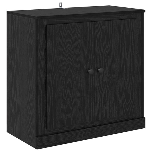 Sideboard 70 x 35.5 x 67.5 cm Black Oak Engineered Wood