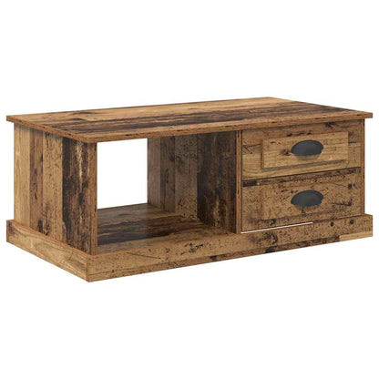 Coffee Table Old Wood 90 x 50 x 35 cm Engineered Wood