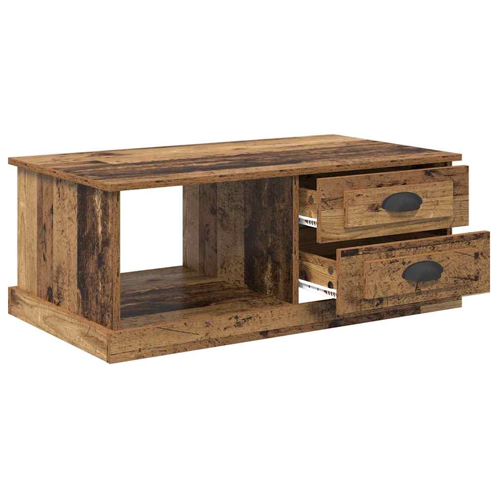 Coffee Table Old Wood 90 x 50 x 35 cm Engineered Wood