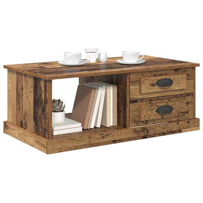 Coffee Table Old Wood 90 x 50 x 35 cm Engineered Wood