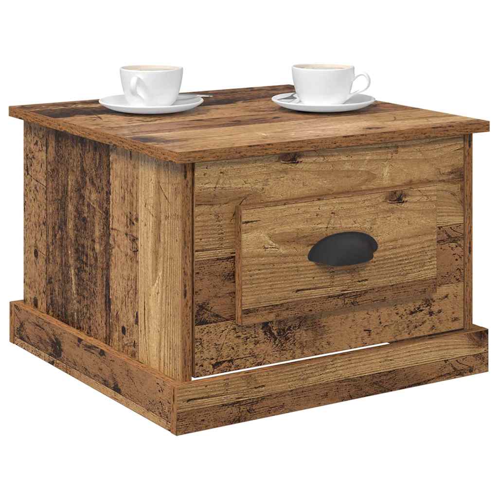 Coffee Table Old Wood 50 x 50 x 35 cm Engineered Wood