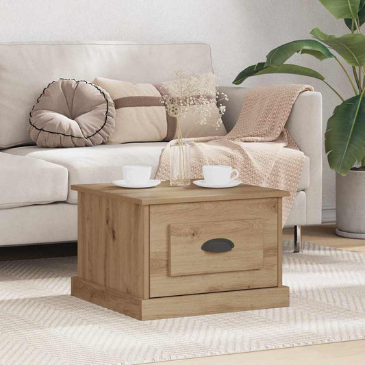 Coffee Table Artisan oak 50 x 50 x 35 cm Engineered wood