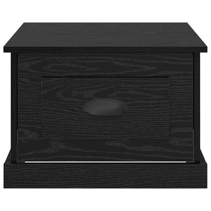Coffee Table Black Oak 50 x 50 x 35 cm Engineered Wood