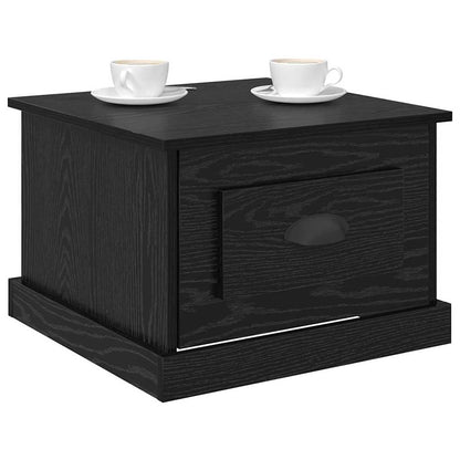 Coffee Table Black Oak 50 x 50 x 35 cm Engineered Wood