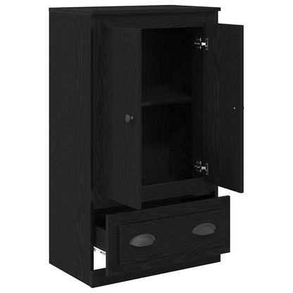 Highboard Black Oak 60 x 35.5 x 103.5 cm Engineered Wood