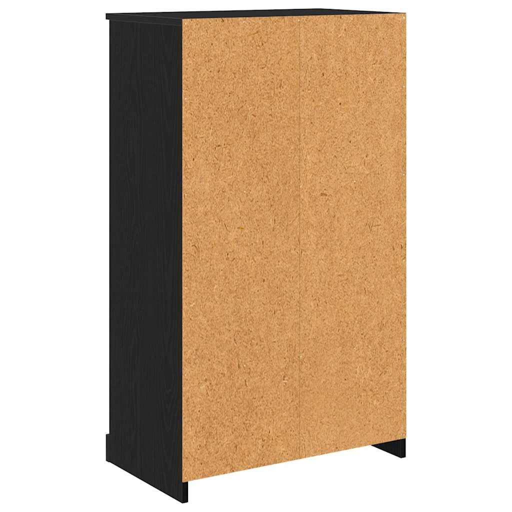 Highboard Black Oak 60 x 35.5 x 103.5 cm Engineered Wood