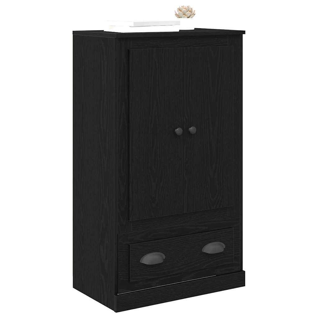 Highboard Black Oak 60 x 35.5 x 103.5 cm Engineered Wood