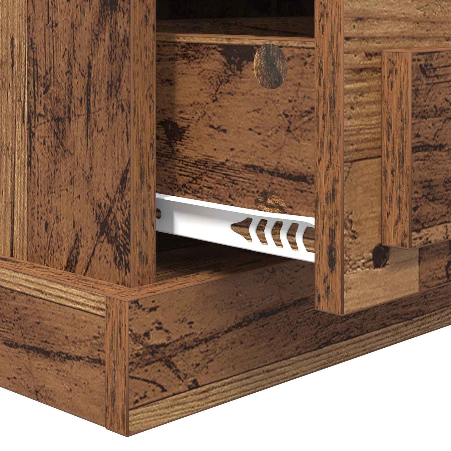 Bedside Cabinet 2 pcs Old Wood 36 x 43 x 60 cm Engineered Wood
