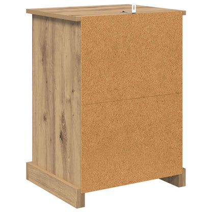 Bedside Cabinet with Drawer 2 pcs Artisan Oak 36 x 43 x 60 cm