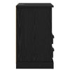 Bedside Cabinet Black oak 43 x 36 x 60 cm Engineered wood