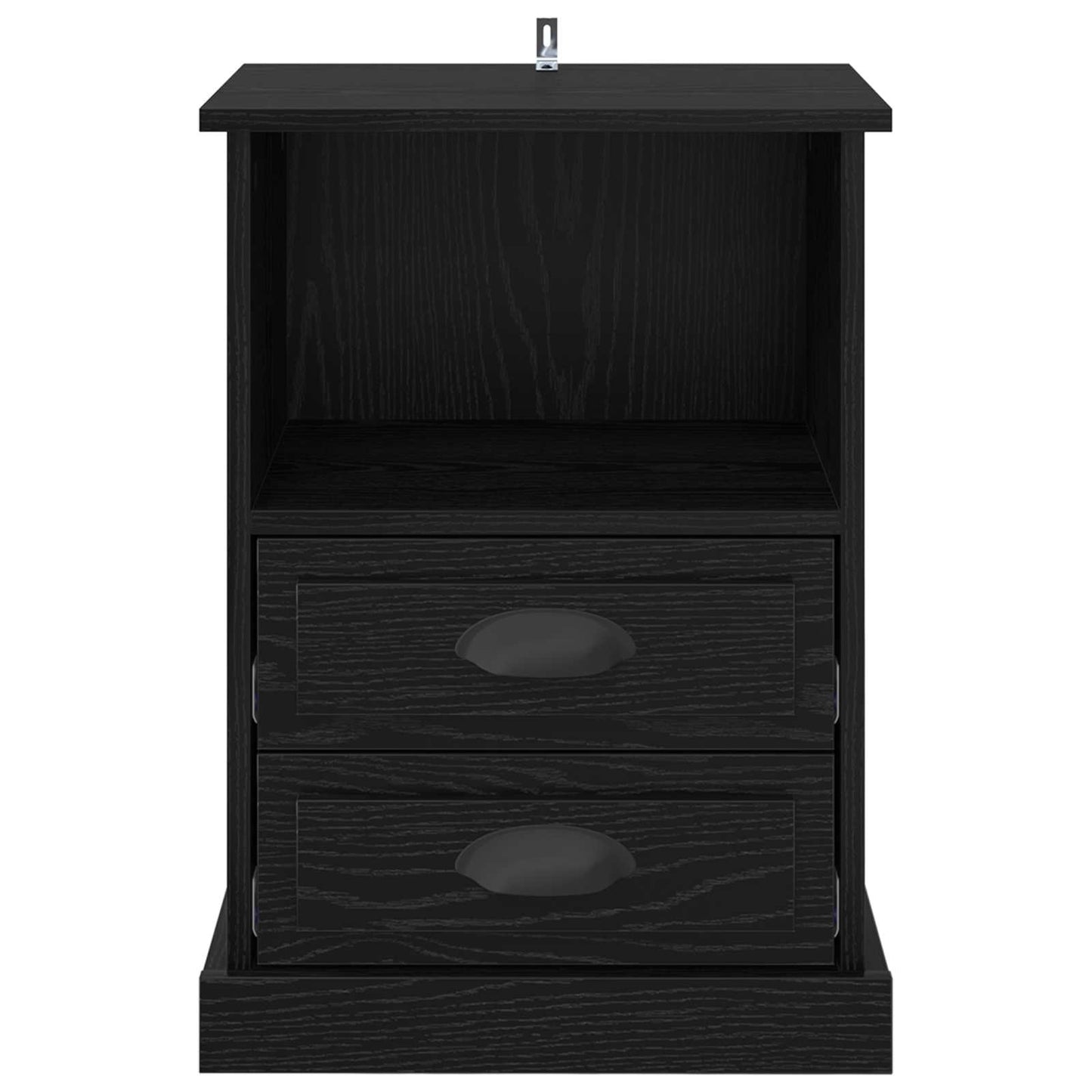 Bedside Cabinet 2 pcs Black Oak 36 x 43 x 60 cm Engineered Wood