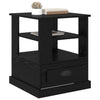 Bedside Cabinet Black oak 50 x 50 x 60 cm Engineered wood