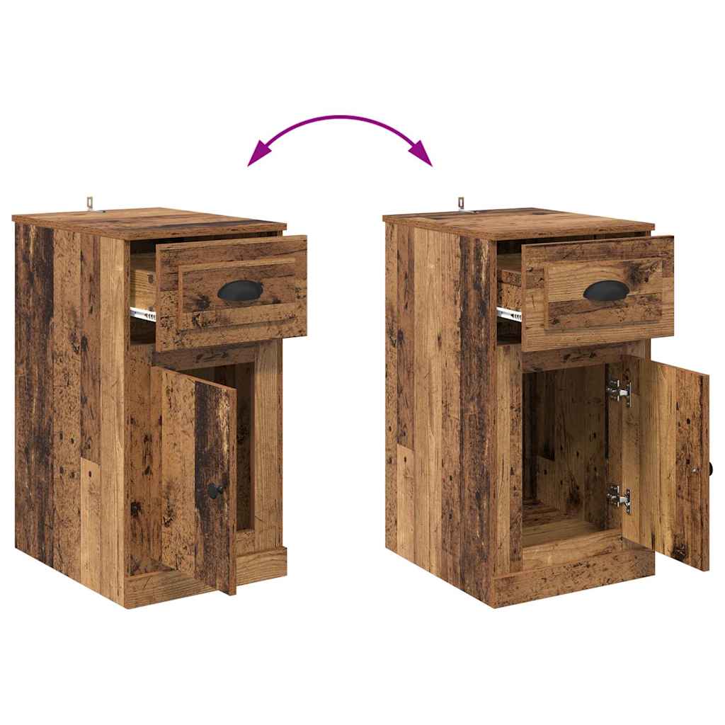 Side Cabinet 40 x 50 x 75 cm Engineered Wood Old Wood