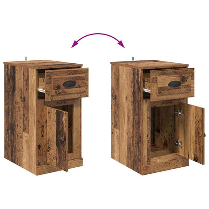 Side Cabinet 40 x 50 x 75 cm Engineered Wood Old Wood