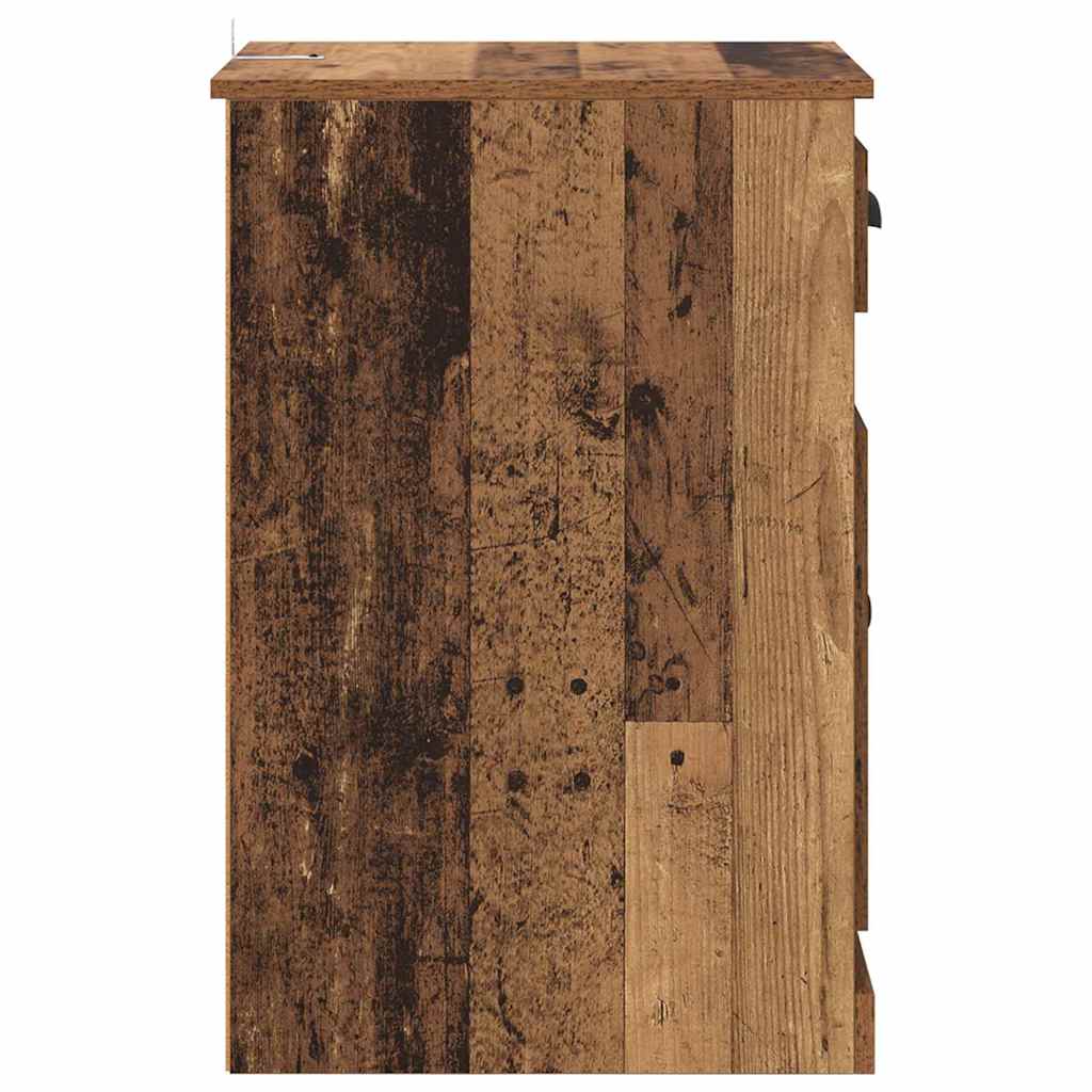 Side Cabinet 40 x 50 x 75 cm Engineered Wood Old Wood