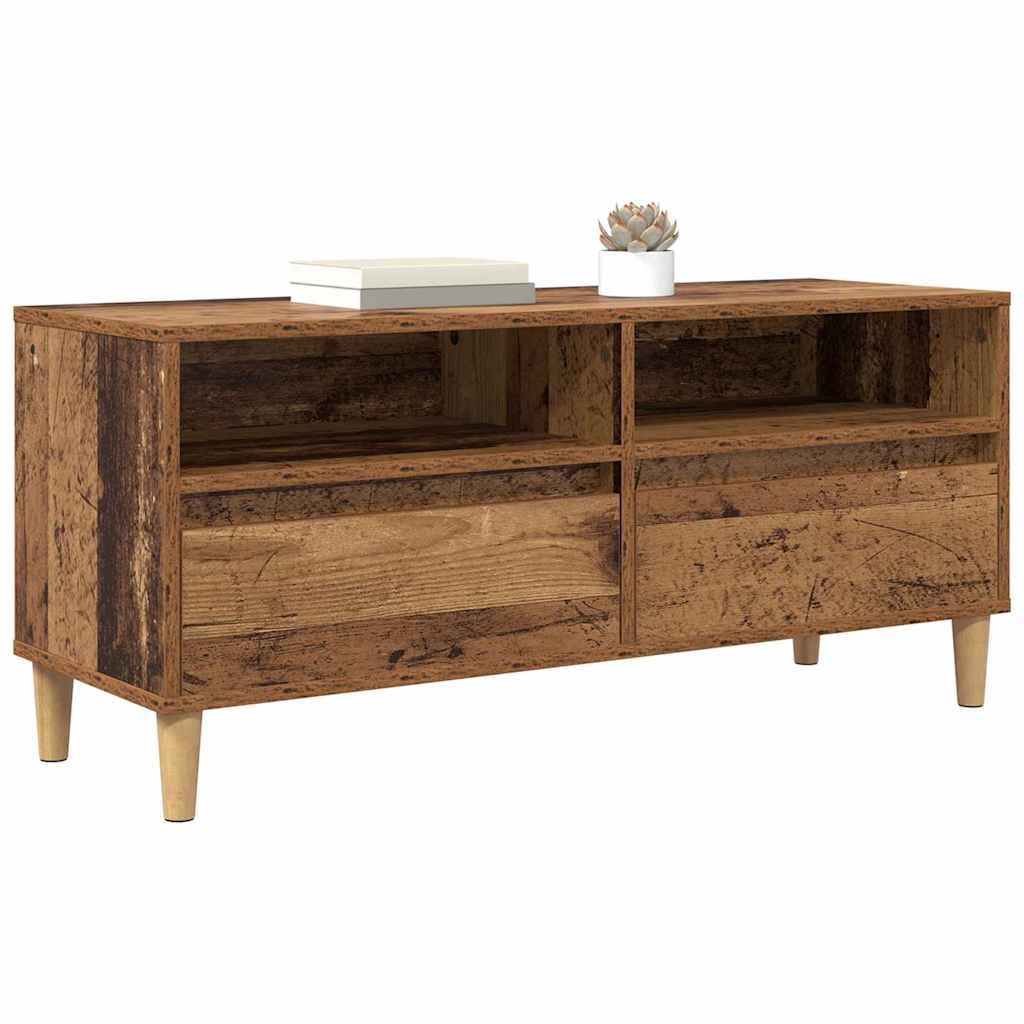 TV Cabinet Old Wood 100 x 34.5 x 44.5 cm Engineered Wood