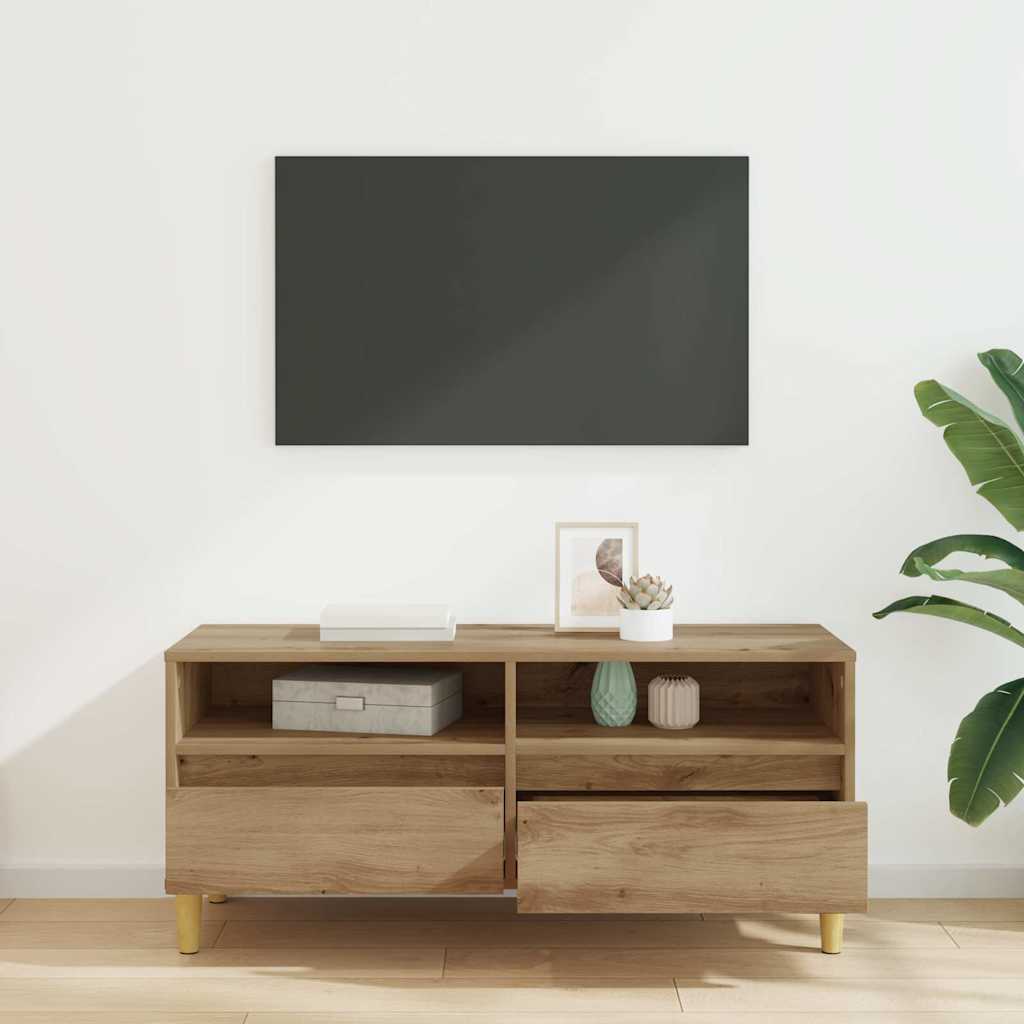 TV Cabinet 100 x 34.5 x 44.5 cm Artisan Oak Engineered Wood