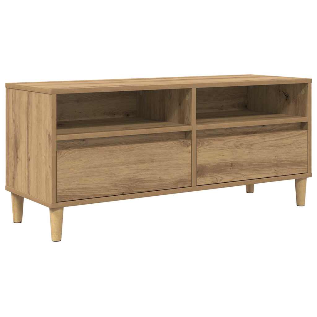 TV Cabinet 100 x 34.5 x 44.5 cm Artisan Oak Engineered Wood