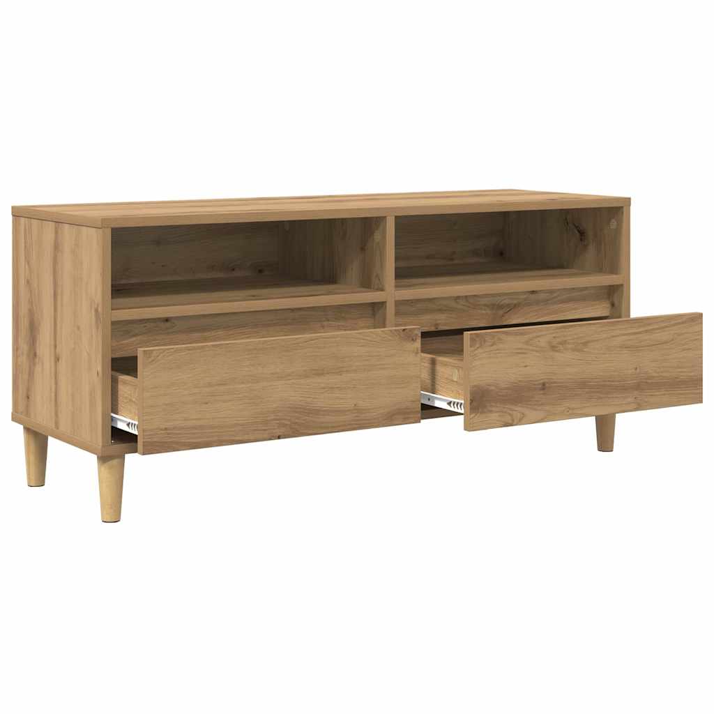 TV Cabinet 100 x 34.5 x 44.5 cm Artisan Oak Engineered Wood