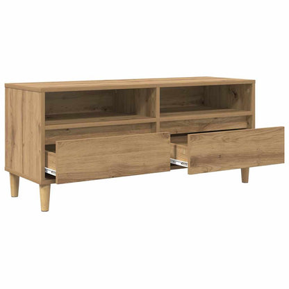 TV Cabinet 100 x 34.5 x 44.5 cm Artisan Oak Engineered Wood