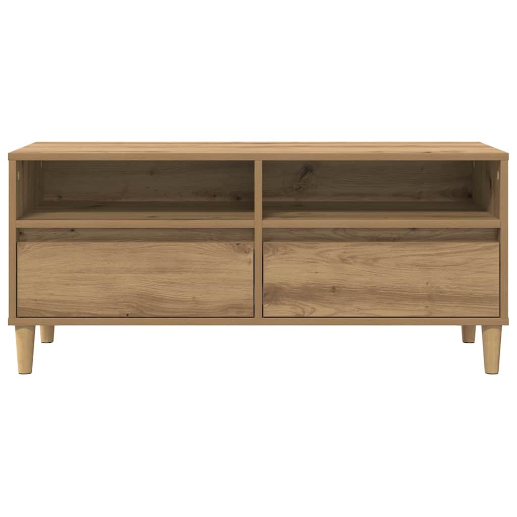TV Cabinet 100 x 34.5 x 44.5 cm Artisan Oak Engineered Wood
