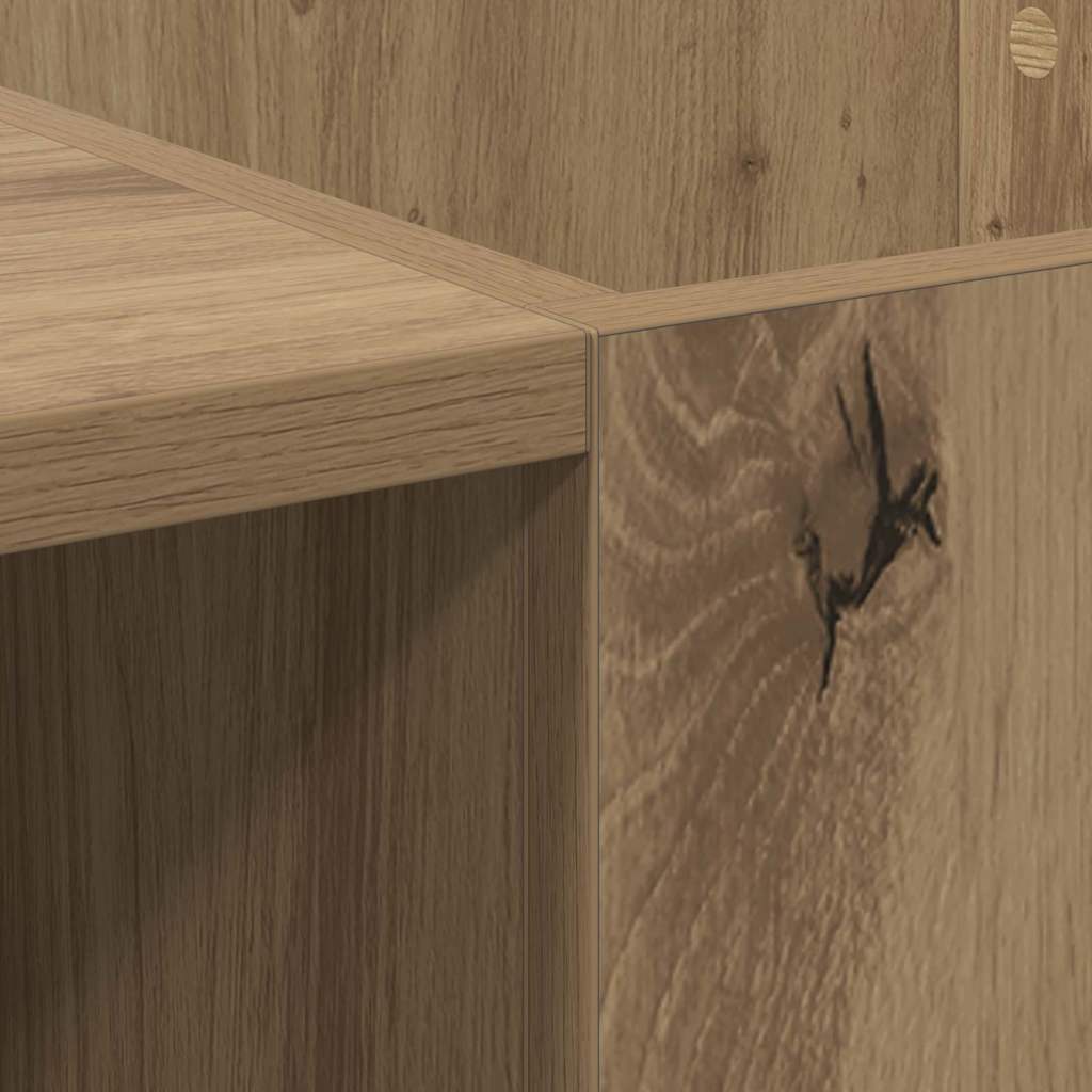 Record Cabinet Artisan Oak 121 x 38 x 48 cm Engineered Wood
