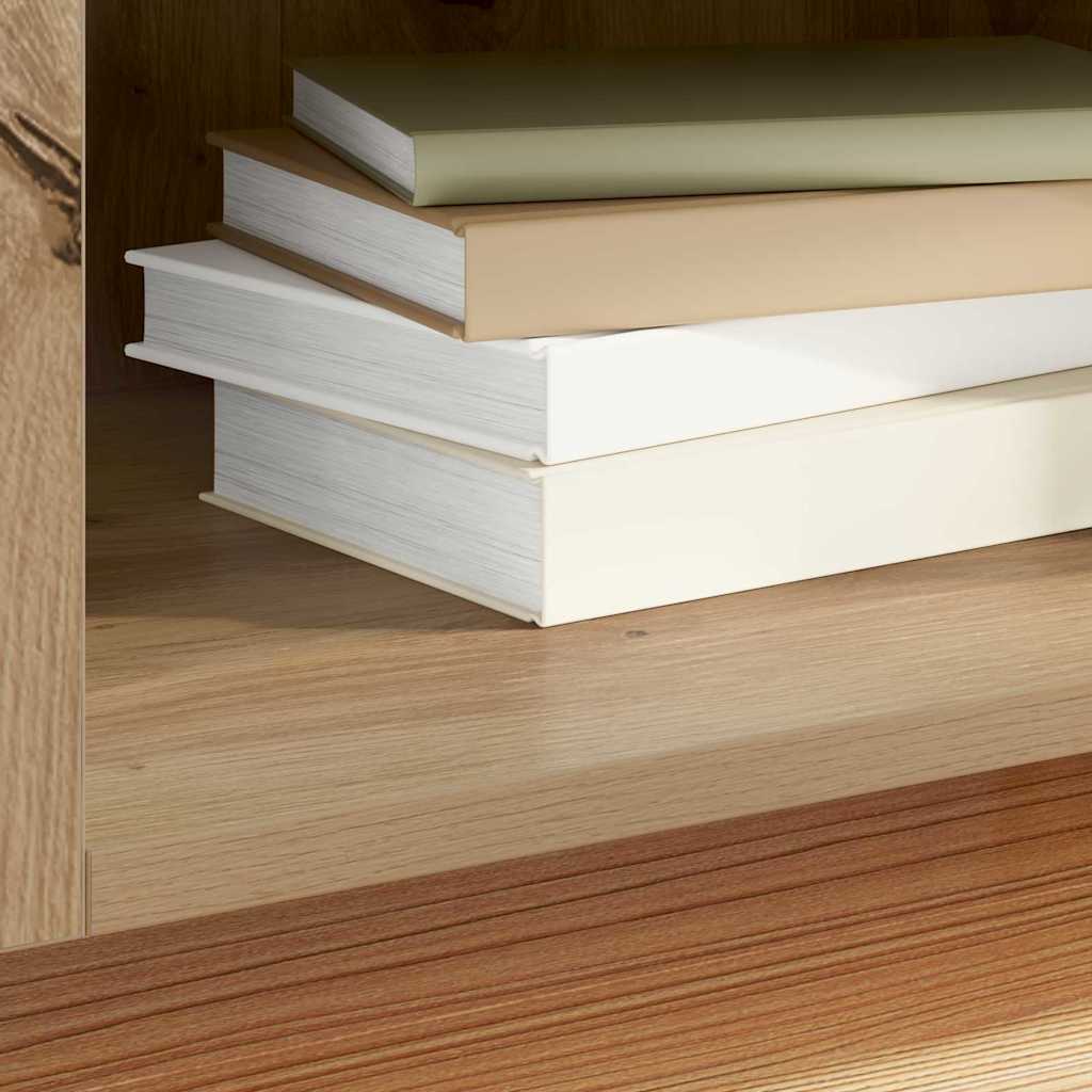Record Cabinet Artisan Oak 121 x 38 x 48 cm Engineered Wood