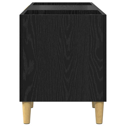 Record Cabinet Black Oak 121 x 38 x 48 cm Engineered Wood
