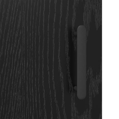 Sideboard Black Oak 69.5 x 34 x 90 cm Engineered Wood
