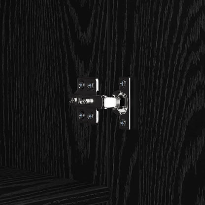 Sideboard Black Oak 69.5 x 34 x 90 cm Engineered Wood
