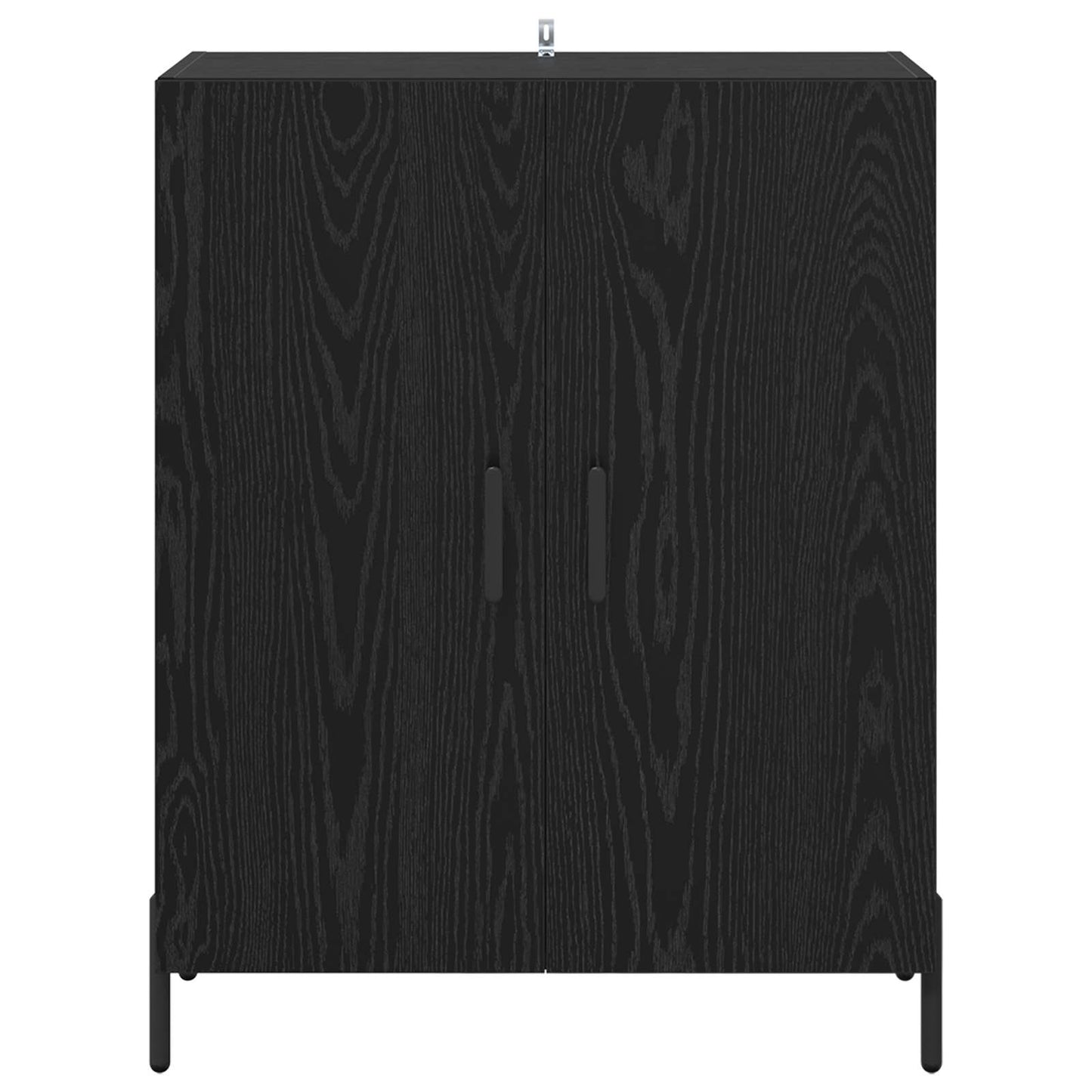 Sideboard Black Oak 69.5 x 34 x 90 cm Engineered Wood