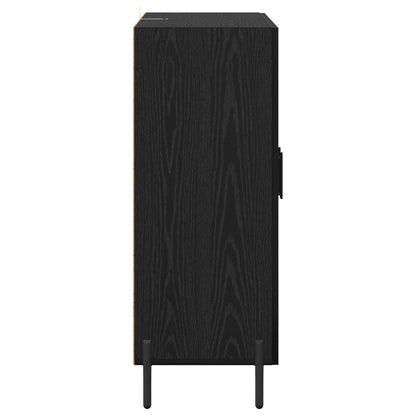 Sideboard Black Oak 69.5 x 34 x 90 cm Engineered Wood