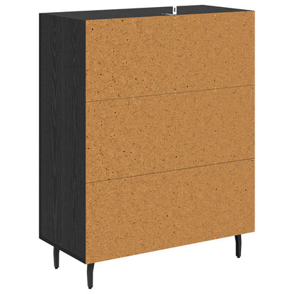 Sideboard Black Oak 69.5 x 34 x 90 cm Engineered Wood