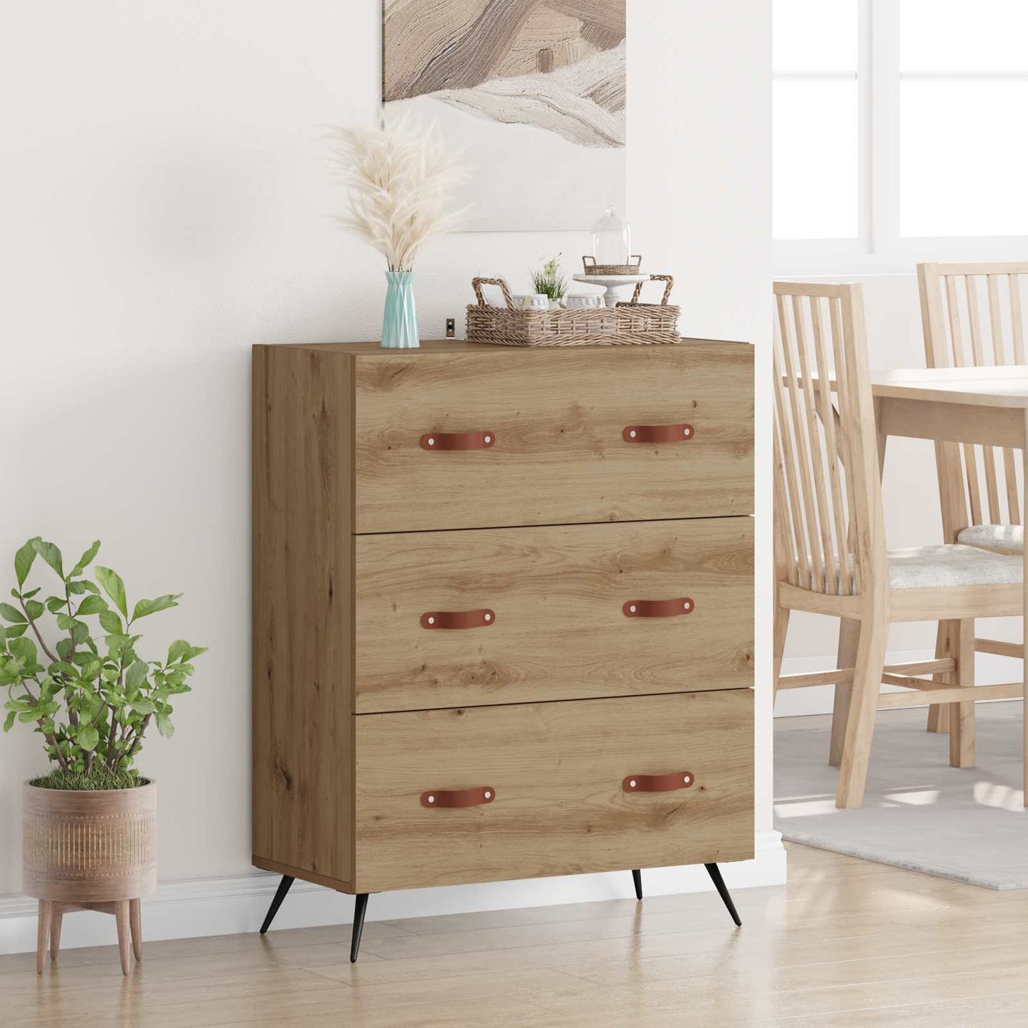 Chest of Drawers Artisan Oak 69.5 x 34 x 90 cm Engineered Wood