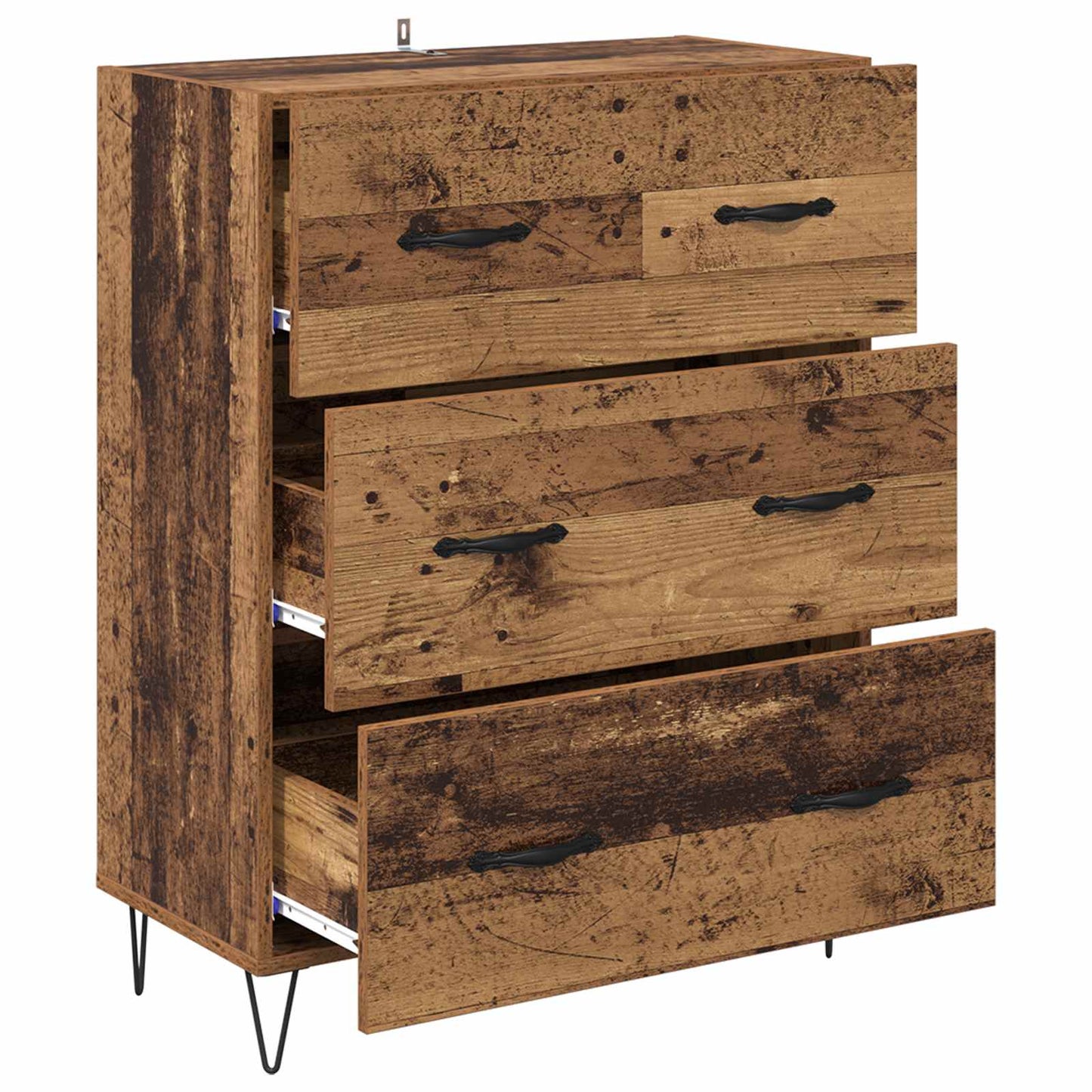 Sideboard Old Wood 69.5 x 34 x 90 cm Engineered Wood and Iron