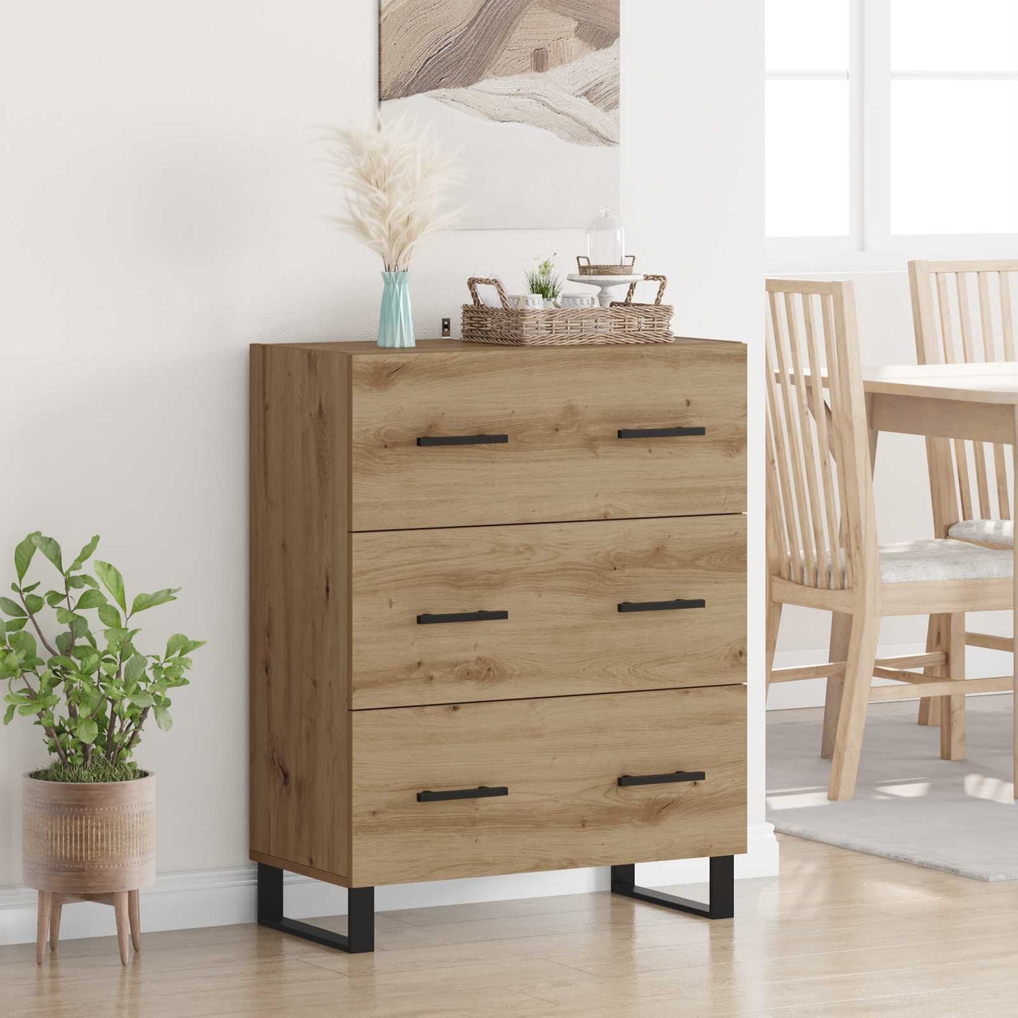 Sideboard Artisan Oak 69.5 x 34 x 90 cm