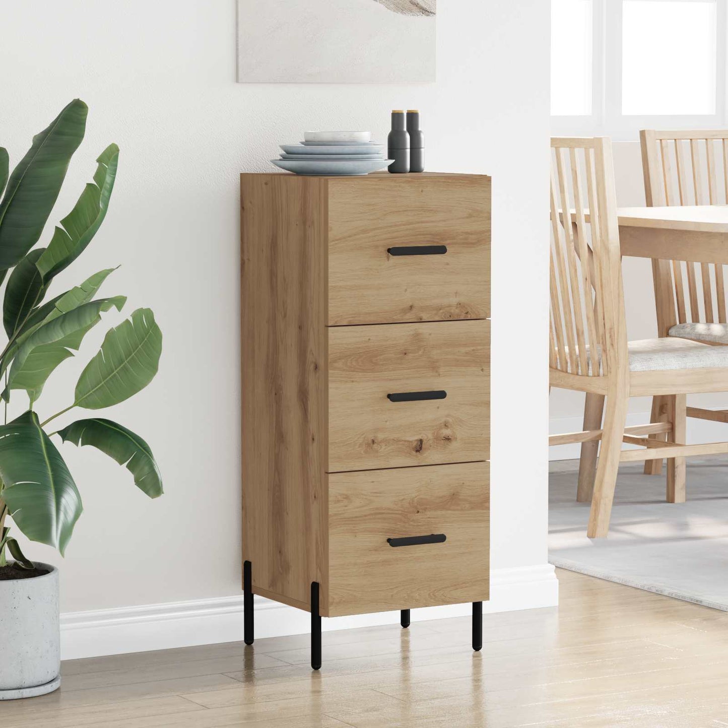 Sideboard Artisan oak 34 x 34.5 x 90 cm Engineered wood
