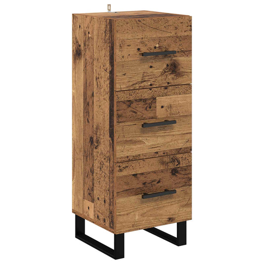Sideboard Old Wood 34.5 x 34 x 90 cm Engineered wood