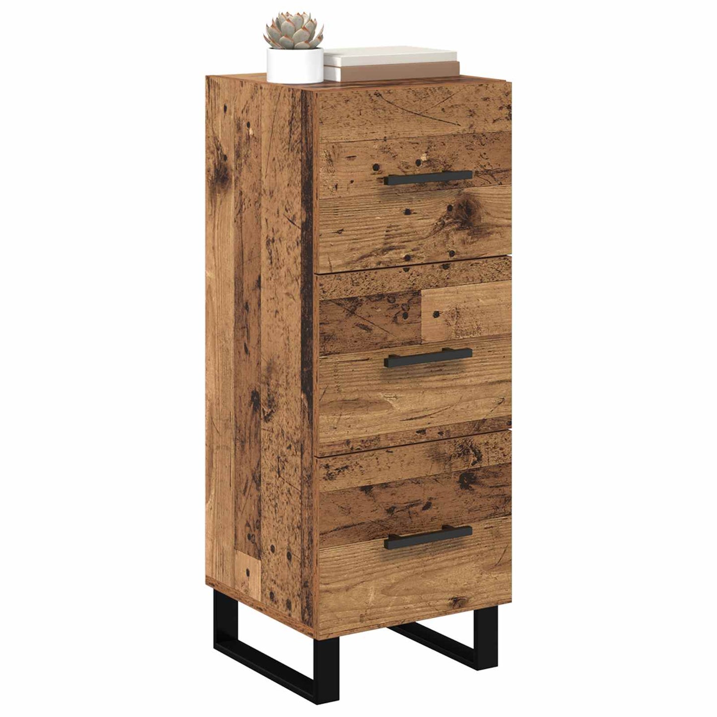 Sideboard Old Wood 34.5 x 34 x 90 cm Engineered wood
