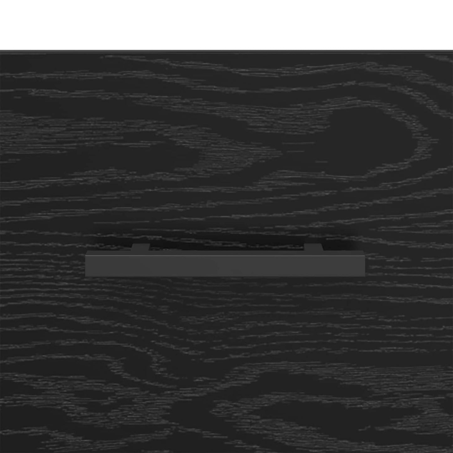 Sideboard Black Oak 34.5 x 34 x 90 cm Engineered Wood and Iron