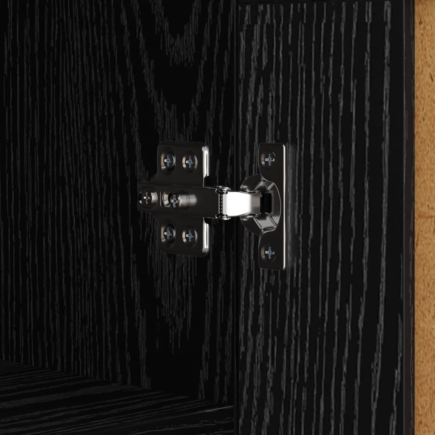 Sideboard Black Oak 69.5 x 34 x 90 cm Engineered Wood