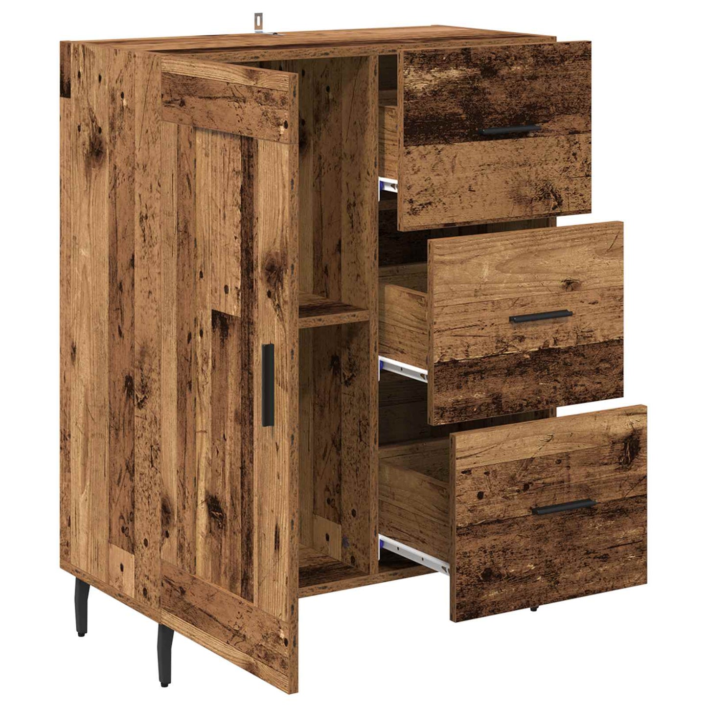 Sideboard Old Wood 69.5 x 34 x 90 cm Engineered Wood and Iron
