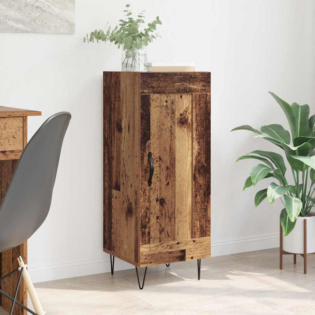 Sideboard Old Wood 34.5 x 34 x 90 cm Engineered Wood and Iron