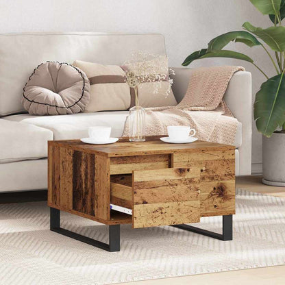 Coffee Table Old Wood 55 x 55 x 36.5 cm Engineered Wood