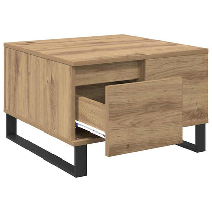 Coffee Table Artisan Oak 55 x 55 x 36.5 cm Engineered Wood