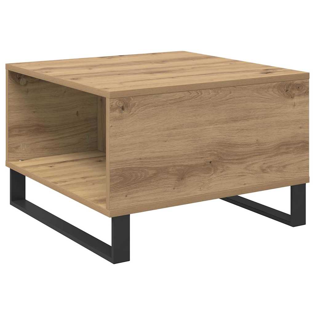 Coffee Table Artisan Oak 55 x 55 x 36.5 cm Engineered Wood