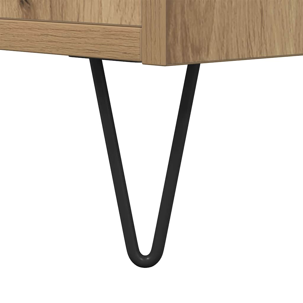 Coffee Table Artisan oak 80 x 80 x 36.5 cm Engineered wood